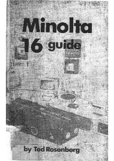 Minolta 16 EE manual. Camera Instructions.